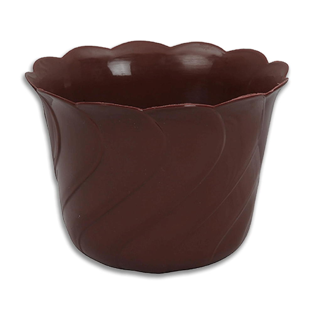 TEL Plastic Flower Tub DarkBrown Dada Bhai Crockeries